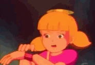 Penny cutting her way through a steel door using the laser on her wristwatch
