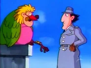 Quimby as bird on Gadget's chimney (Follow That Jet)