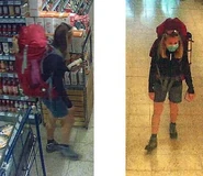 Scarlett in a supermarket.