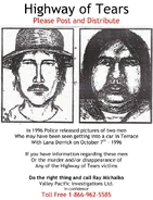 Police sketch of the two men supposedly last seen with Lana