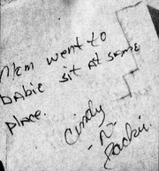 Note found, explaining the sisters’ absence.