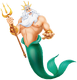 King Triton in The Little Mermaid franchise.