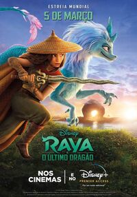 Disney's Raya and the Last Dragon Brazilian Portuguese Poster