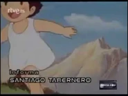 TVE report (fragment), which tells about the success of the program in Spain. Includes material originally exhibited (1987).