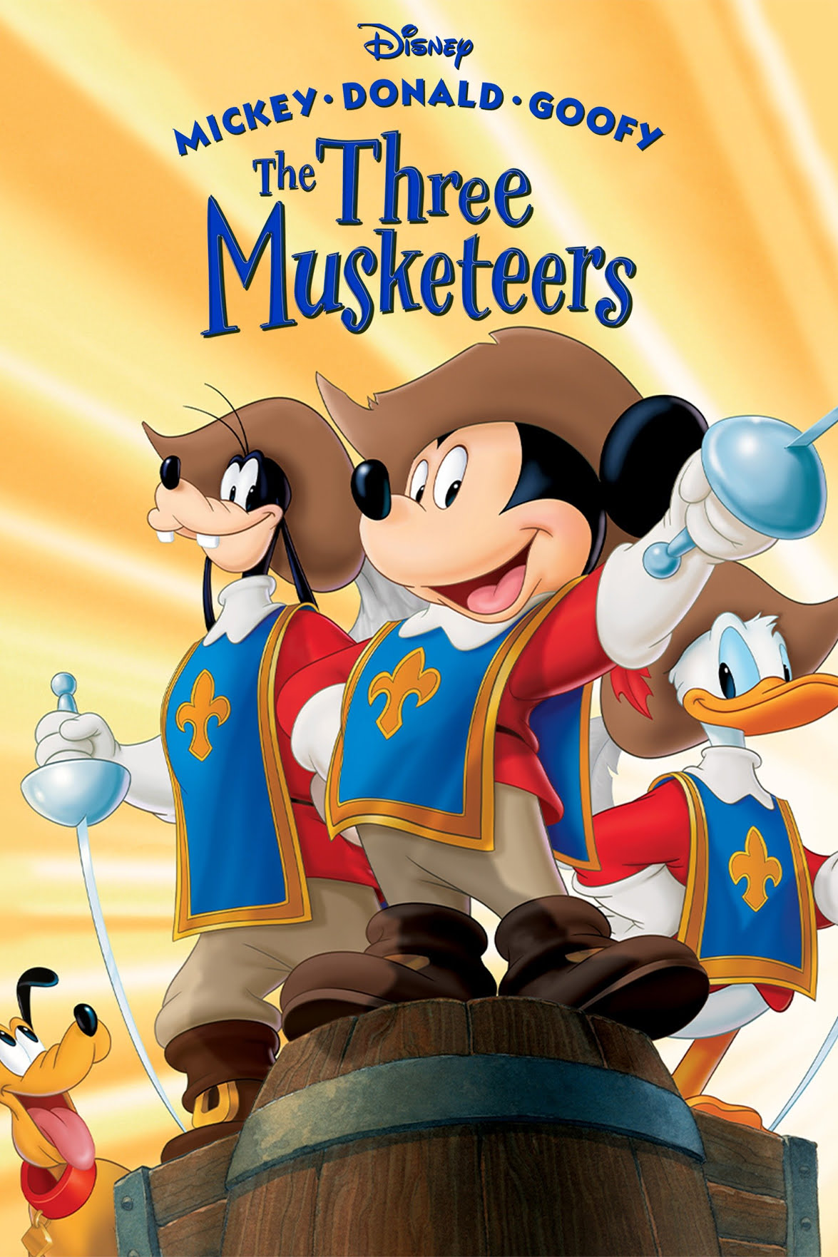 mickey donald goofy the three musketeers vhs