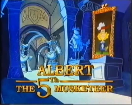 Albert the Fifth Musketeer - logo (English)