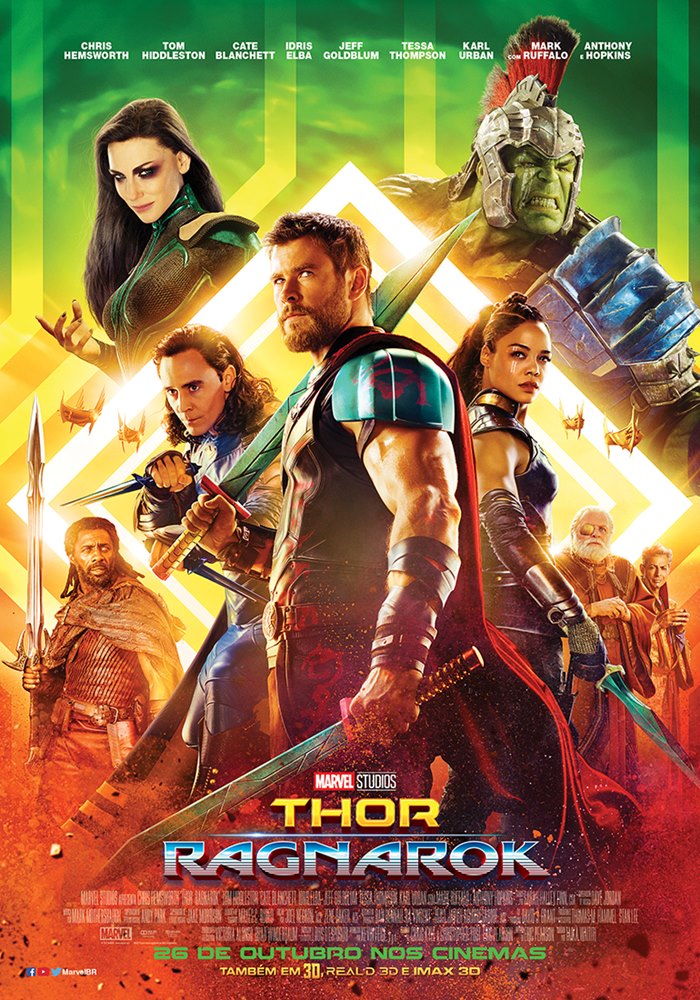 Papel Pop - Thor: Ragnarok estreia no fim de outubro. Mas qual o melhor  momento do herói? • Thor (2011) • Thor: O Mundo Sombrio (2013) •  Vingadores: Era de Ultron (2015) • Thor: Ragnarok (2017)