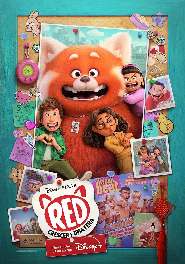 Red: crescer é uma fera', da Disney+, anuncia dubladores brasileiros