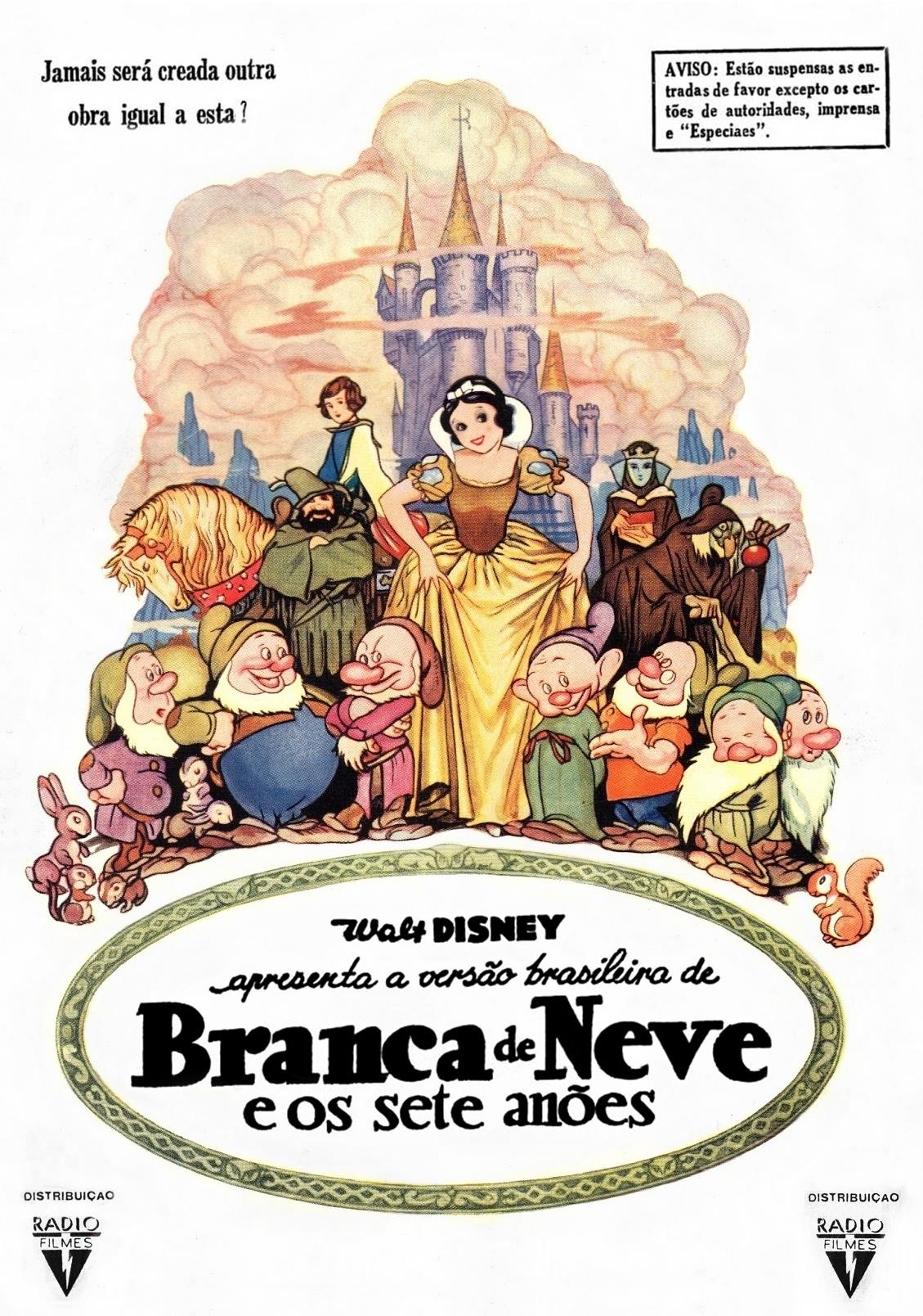 Chega aos cinemas Branca de Neve e os Sete Anões, primeiro longa