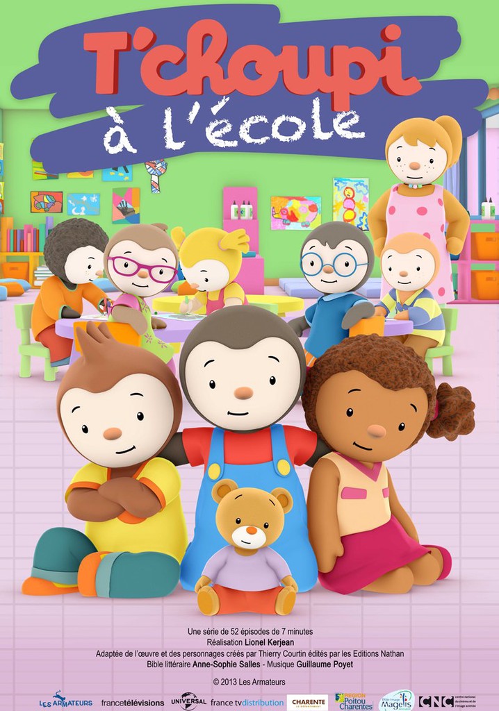 T'choupi à l'école, The Dubbing Database