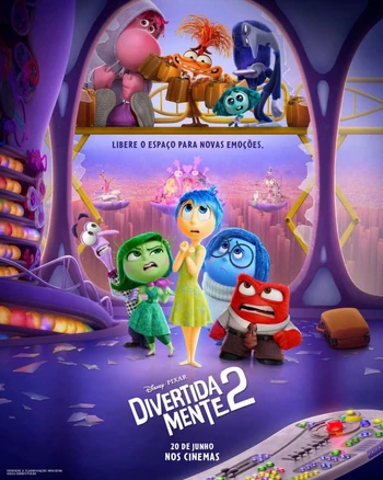 Inside Out 2 - poster (Brazilian Portuguese)