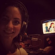 Judith Noguera dubbing S5E25 on June 11, 2013