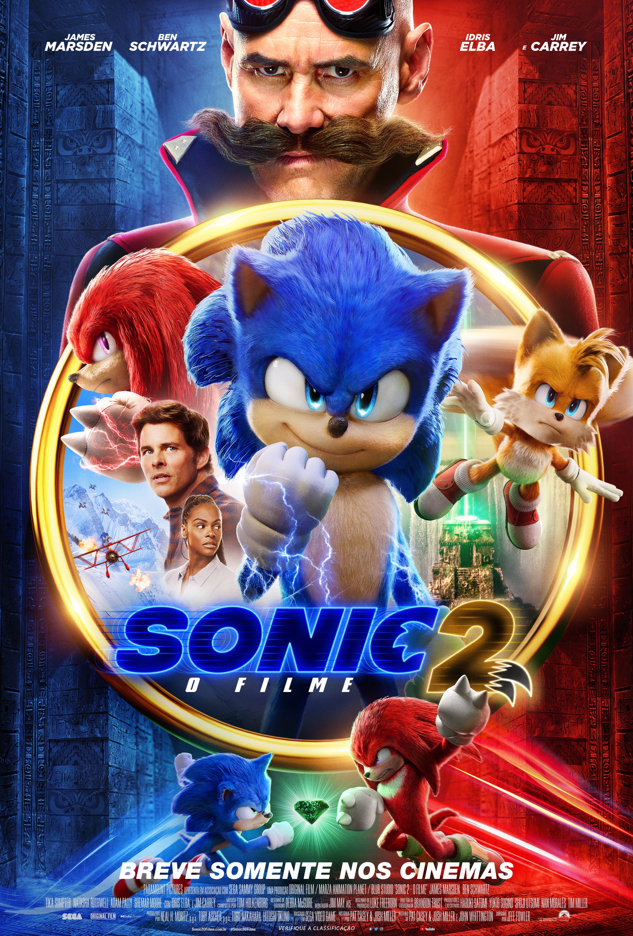Confira o primeiro pôster de Sonic 2: O Filme