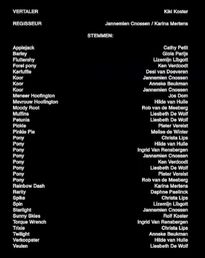 Dubbing credits