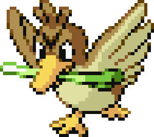 Farfetch'd  Pokemon firered, Pokemon, Flying pokémon