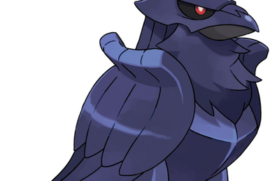 Dizem que o Corviknight é o Pokémon mais forte que habita os céus da região  de Galar. Pode ser visto, frequentemente, a voa…
