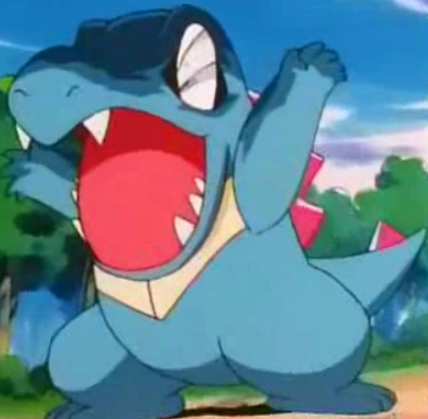 Totodile used Scary Face! : r/pokemon