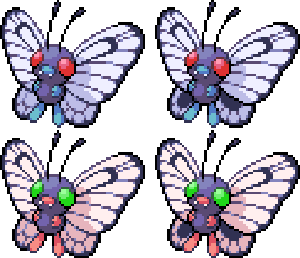 shiny butterfree pokemon