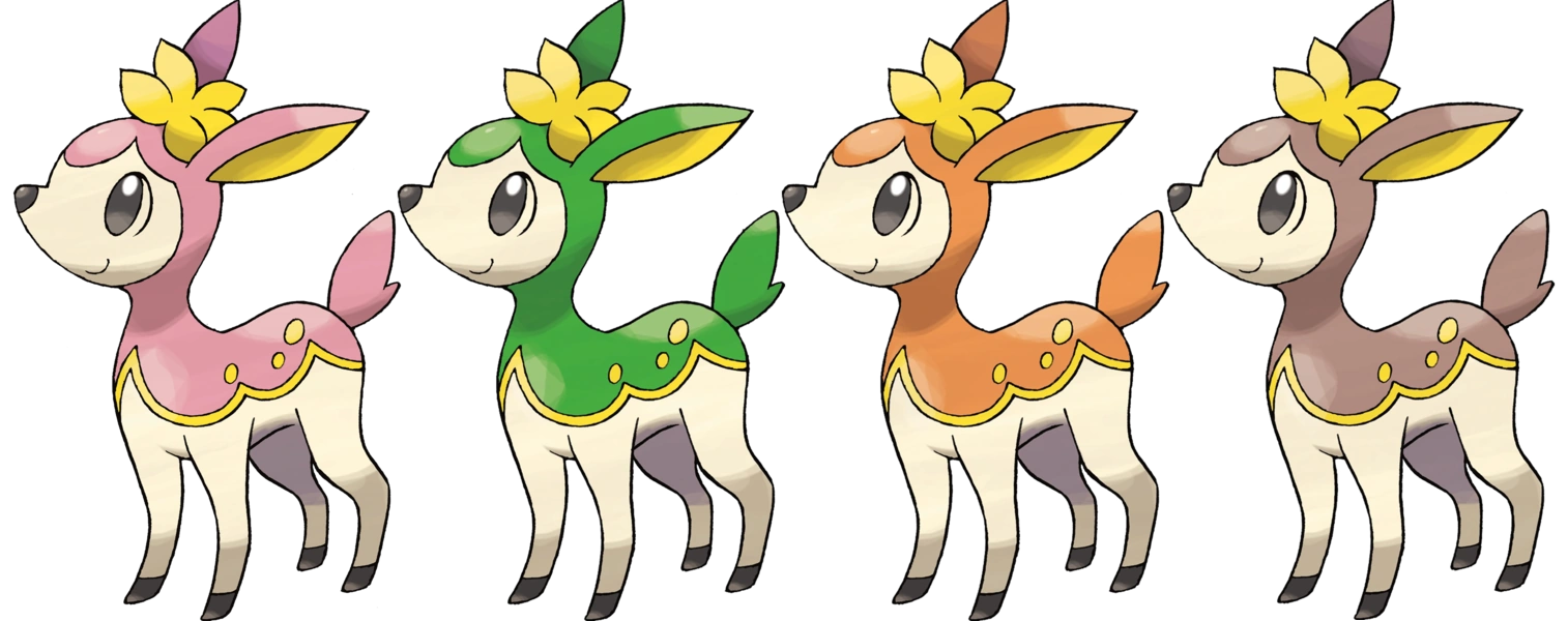 Pokemon Center Deerling (Spring Form) Sitting Cuties Peluche - 15 Cm