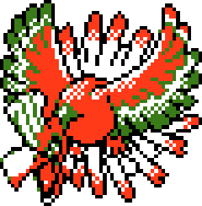 Ho-oh Silver Sprite Colour by PixelEightArt on DeviantArt