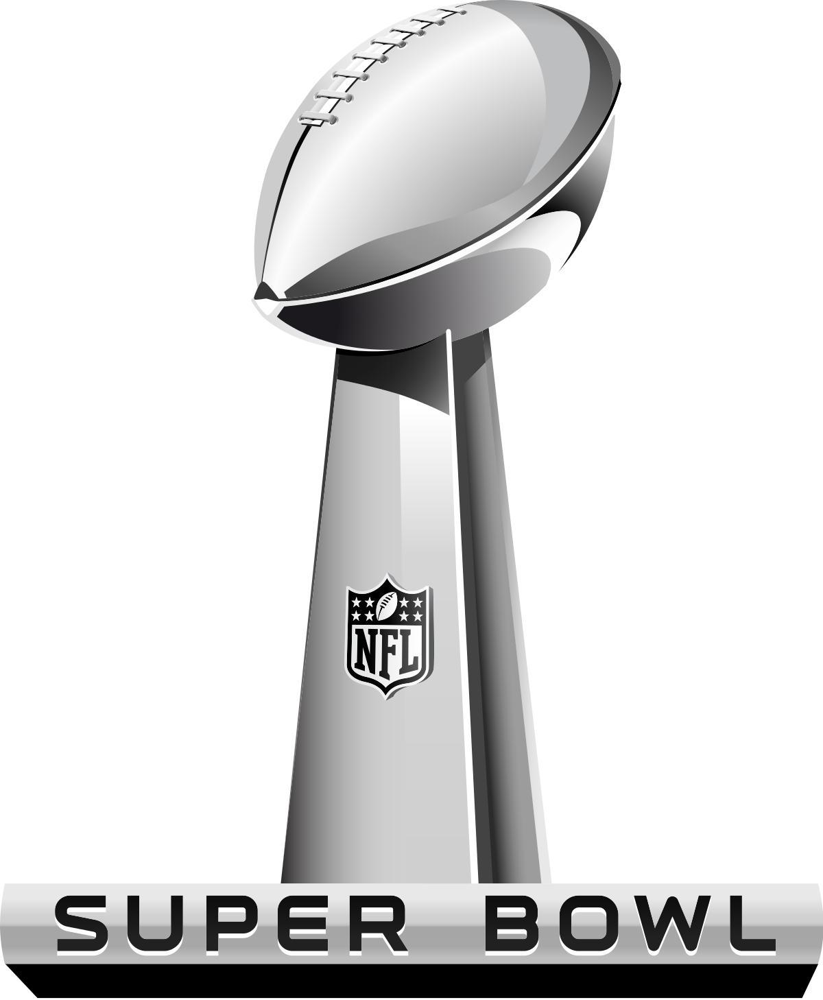 NFL Super Bowl LV or Super Bowl 55 Logo Line Art Illustration