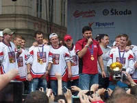 The Czech ice hockey world champions at Old Town Square (2010)