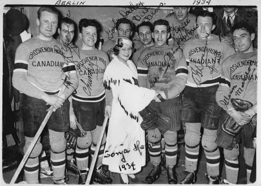 Dad and Sonja Henie