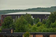 Exterior view of Hamar Olympic Amphitheatre