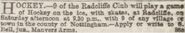 The January 29, 1879, edition of the Nottingham Evening Post.