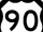 U.S. Route 90 (character)