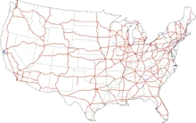 Interstate Highways in the 48 contiguous United States