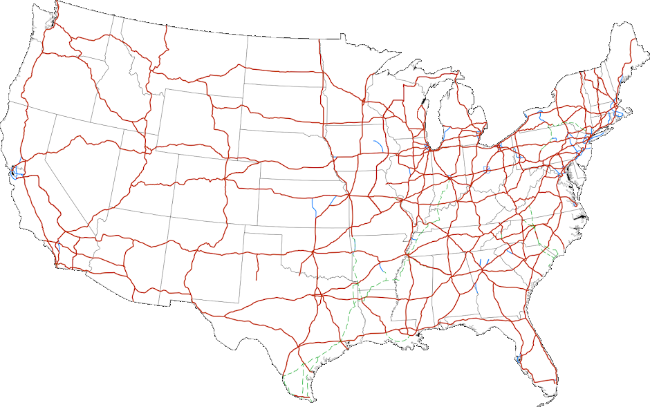 interstate grid map