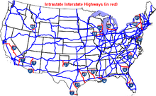 Intrastate Interstate Highways