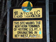 Northern Terminus of US Route 1