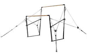Gymnastics uneven bars logo