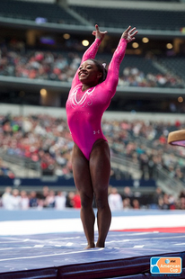 Biles at the 2015 AT&T American Cup