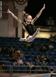 Komova on day two of the 2008 Pacific Rim Championships