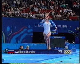 Yurchenko half-on front tuck salto with 1½ twist