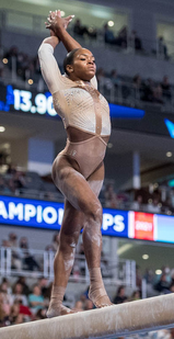 Jones on day two of the 2021 U.S. National Championships