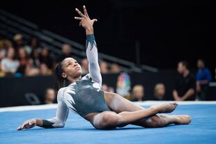 Jones on day one of the 2018 U.S. National Championships