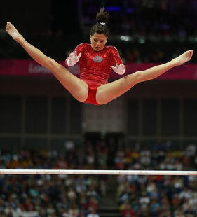 Rogers in the team final at the 2012 Olympic Games