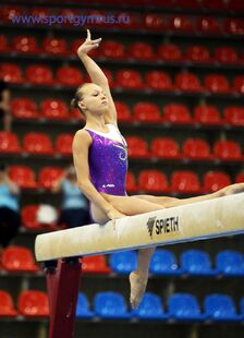 Spiridonova in the team final at the 2014 Russian Cup