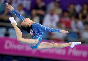 Shang in the all-around at the 2014 Asian Games