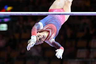 Fenton in the team final at the 2022 European Championships