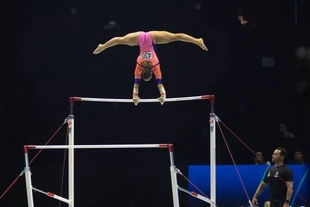 Oliveira in qualifications at the 2022 World Championships