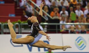 Vanessa Ferrari (ITA) in the floor exercise final