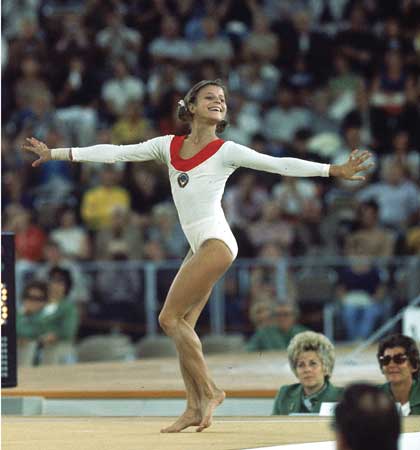 Olga Korbut Olympic  Gymnastics Autographed/Signed 11x14 Photo JSA 137009 