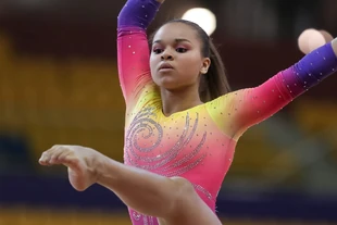 Fidelis in qualifications at the 2018 World Championships