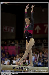 Ponor in qualifications at the 2012 European Championships