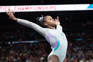 Jones on day two of the 2018 U.S. National Championships